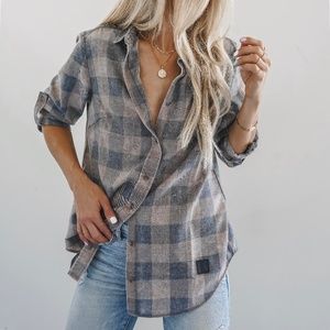 NEW! Beau Hudson Camel Vintage Wash Shirt - Sz XS